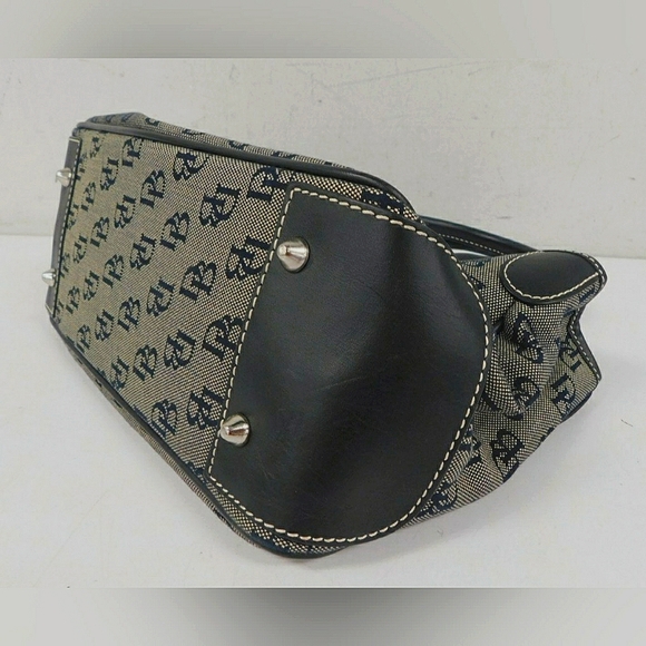 Dooney & Bourke Black and Grey Monogrammed Handbag - Picture 7 of 9